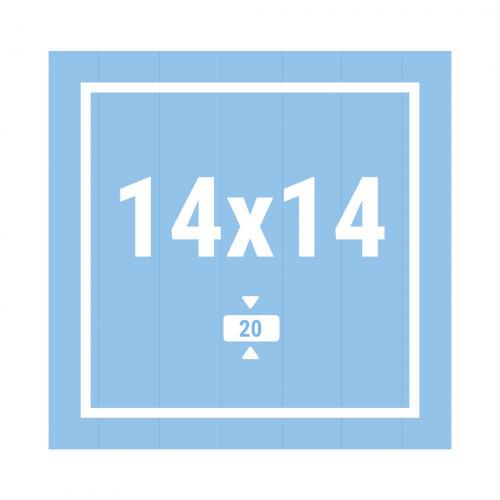 Ковер для спортивной гимнастики 14x14x20м